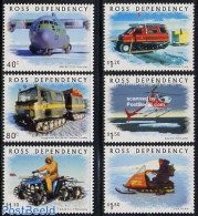 Ross Dependency 2000 Transport On Ice 6v, Mint NH, Science - Transport - The Arctic & Antarctica - Automobiles - Helic.. - Automobili