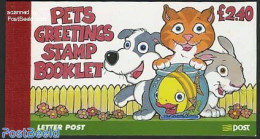 Ireland 1999 Greeting Stamps Booklet, Mint NH, Nature - Various - Cats - Dogs - Fish - Rabbits / Hares - Stamp Booklet.. - Nuevos