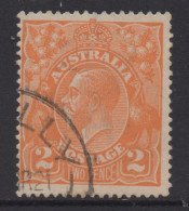 AUSTRALIA 1920  2d BROWN - ORANGE KGV STAMP  PERF.14 1st.WMK SG.62  VFU - Gebraucht