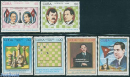 Cuba 1988 J.R. Capablanca, Chess 6v, Mint NH, Sport - Chess - Nuovi