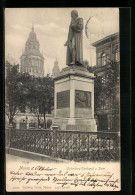 AK Mainz, Gutenberg-Denkmal Und Dom  - Mainz