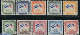 Honduras 1958 Interamerican Culture 10v, Mint NH, History - Flags - Honduras