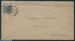 Netherlands, Kleinrond Cancellations 1895 Kleinrond METSLAWIER On Envelope, Postal History - Other & Unclassified