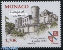 Monaco 2017 Duras Castle 1v, Mint NH, History - Coat Of Arms - Art - Castles & Fortifications - Nuevos