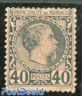 Monaco 1885 40c, Stamp Out Of Set, Unused (hinged) - Neufs