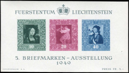 Liechtenstein, 1938, Bl. 3, 5, Postfrisch - Autres & Non Classés