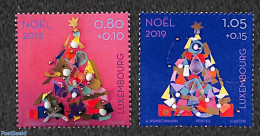 Luxemburg 2019 Christmas 2v, Mint NH, Religion - Christmas - Unused Stamps