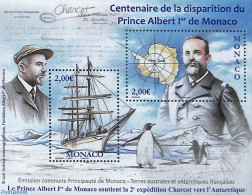 Monaco 2022 Joint Issue French Antarctica S/s, Mint NH, Science - Transport - Various - The Arctic & Antarctica - Ship.. - Neufs