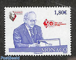 Monaco 2023 30 Years UNO Membership 1v, Mint NH, History - United Nations - Ongebruikt