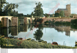 78.  MANTES LA JOLIE .  Le Vieux Pont Et La Collégiale . - Mantes La Jolie