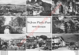 64.  SAINT JEAN PIED DE PORT .  Pays Basque . CP Multivues . - Saint Jean De Luz