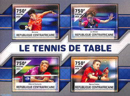 Central Africa 2016 Table Tennis 4v M/s, Mint NH, Sport - Table Tennis - Tafeltennis