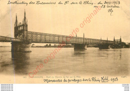 67.  STRASBOURG .  Pont Du Chemin De Fer Sur Le Rhin . - Strasbourg