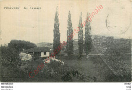 01.  PEROUGES .  Joli Paysage . - Pérouges