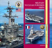 Liberia 2023 Military Nuclear Powered Ships, Mint NH, Transport - Aircraft & Aviation - Ships And Boats - Airplanes