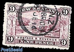 New Zealand 1902 9d, Perf. 14, WM NZ-star, Used, Used Or CTO - Gebruikt