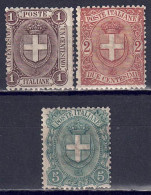 Italien 1896 - Wappen, Nr. 71 - 73, Postfrisch ** / MNH - Ungebraucht