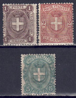 Italien 1896 - Wappen, Nr. 71 - 73, Postfrisch ** / MNH - Ongebruikt