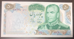 IRAN , 50 Rials 500th Anniversary Commemorative Note 1971 UNC. - Irán