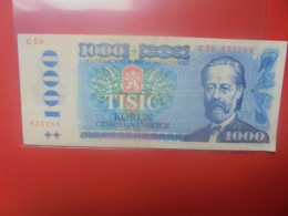 TCHECOSLOVAQUIE 1000 KORUN 1985 Préfix "C" Circuler (B.33) - Czechoslovakia