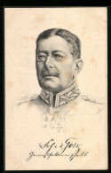 AK Generalfeldmarschall Von Der Goltz Mit Brille Und Eisernem Kreuz  - Weltkrieg 1914-18