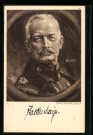 Künstler-AK Portrait Heerführer Falkenhayn  - Weltkrieg 1914-18