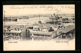 CPA Port Said, Entrée Du Canal  - Other & Unclassified