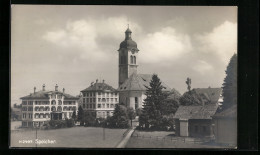 AK Speicher, Ortspartie Mit Kirche  - Speicher