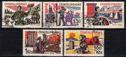 Tchécoslovaquie 1965 Mi 1533-7 (Yv 1399-1403), Obliteré - Oblitérés