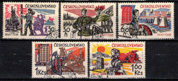 Tchécoslovaquie 1965 Mi 1533-7 (Yv 1399-1403), Obliteré - Gebraucht