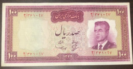 IRAN , 100 Rials From 1963 Pahlavi Dynasty - Irán