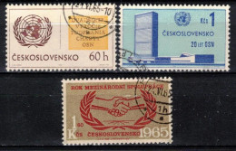 Tchécoslovaquie 1965 Mi 1548-50 (Yv 1414-6), Obliteré - Oblitérés