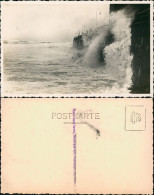 Ansichtskarte Westerland-Sylt Sturmflut An Der Promenade 1934 - Autres & Non Classés