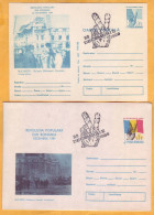 1989 1990 Romania, Revolution, Postcard + Envelope, December 22 - Covers & Documents