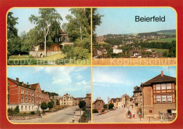 73654440 Beierfeld Kulturhaus Clara Zetkin Panorama Aug Bebel Str Mit Rathaus Ka - Grünhain