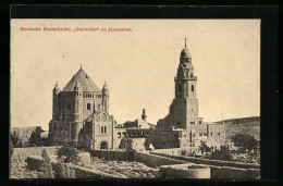 AK Jerusalem, Deutsche Sionskirche Dormitio  - Palästina