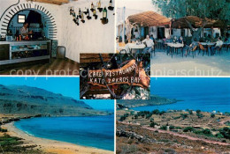 73654356 Crete Cafe Restaurant Kato Zakros Bay Panorama Crete - Greece