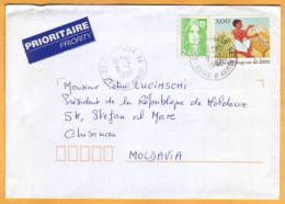 1998 France - Moldova Moldavie  Business Letter. President Petru Lucinschi Used. - Storia Postale