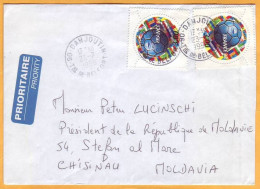 1998 France - Moldova Moldavie  Business Letter. President Petru Lucinschi Used. - Covers & Documents