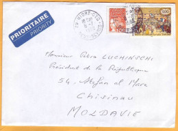 1998 France - Moldova Moldavie  Business Letter. President Petru Lucinschi Used. - Brieven En Documenten