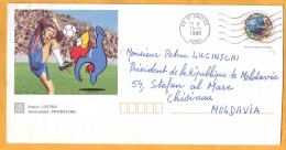 1998 France - Moldova Moldavie  Business Letter. President Petru Lucinschi. - Storia Postale