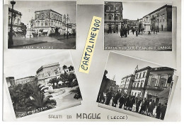 Puglia-lecce-maglie Veduta Vedutine Animate Saluti Da Maglie Anni 50 - Otros & Sin Clasificación