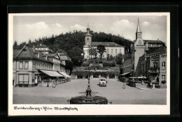 AK Leutenberg I. Thür., Marktplatz Mit Geschäften  - Leutenberg