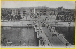 CPA PARIS Panorama De La Place De La Concorde 1916 -TAMPON Rouge - 22eme Section - La Seine Et Ses Bords