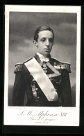Postal König Alfonso XIII. In Paradeuniform  - Königshäuser