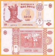 2009  Moldova ; Moldavie ; Moldau  "10 LEI  2009"  UNC - Moldavie