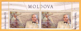 2015 Moldova Moldavie Music. Cinema. Composer.  Eugen Doga.  Emil Lotyanu. USSR  2v  Mint - Moldavie