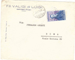 1954 L.25 SILVIO PELLICO F.lli VALIGI Di LUIGI MARSCIANO PERUGIA - 1946-60: Marcofilie