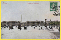 CPA PARIS - Place De La Concorde Obélisque De Louqsor Paris  1907 - Places, Squares