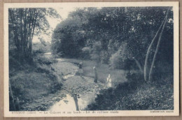 CPA 38 - ROYBON - La Galaure Et Ses Bords - Lit De Cailloux Roulés - TB PLAN Cours D'eau ANIMATION Pêcheurs - Roybon